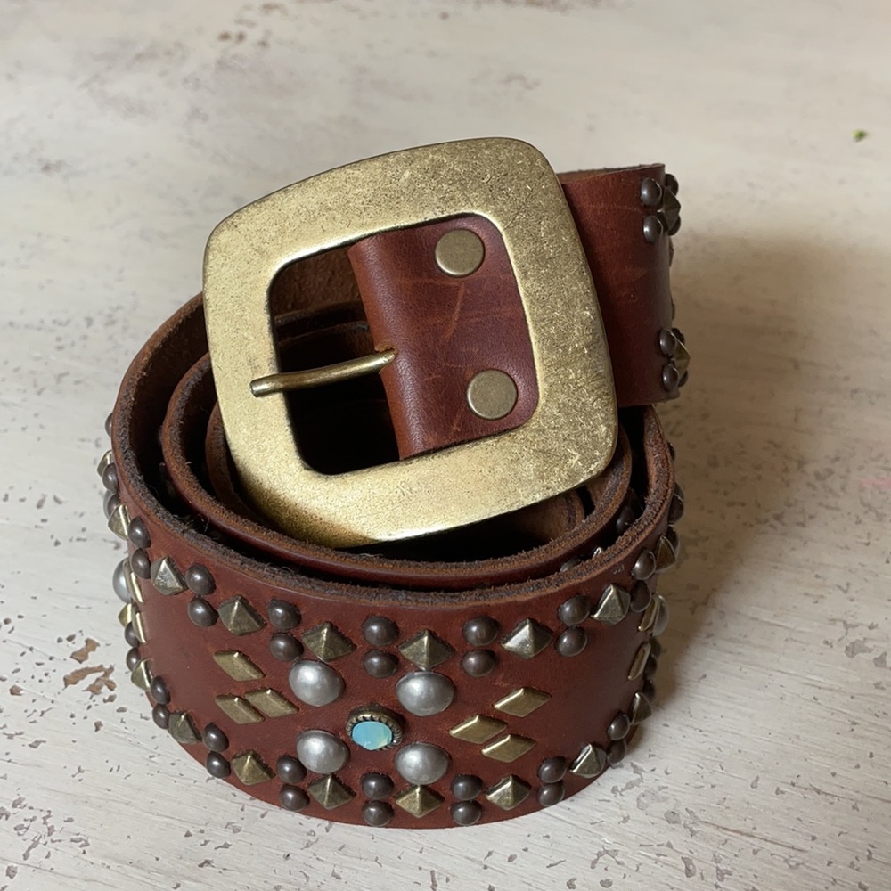 Leather Rock Custom Studded Belt
